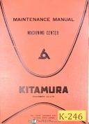 Kitamura-Kitamura M-4, Machining Center, Maintenance Manual-M-4-01